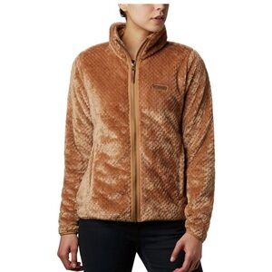 Like New! Columbia Fleece Chestnut Brown Jacket
